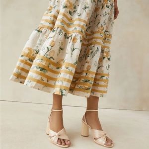 Loeffler Randall Reed Almond Pleated Twist Heel. Brand new. Never worn!